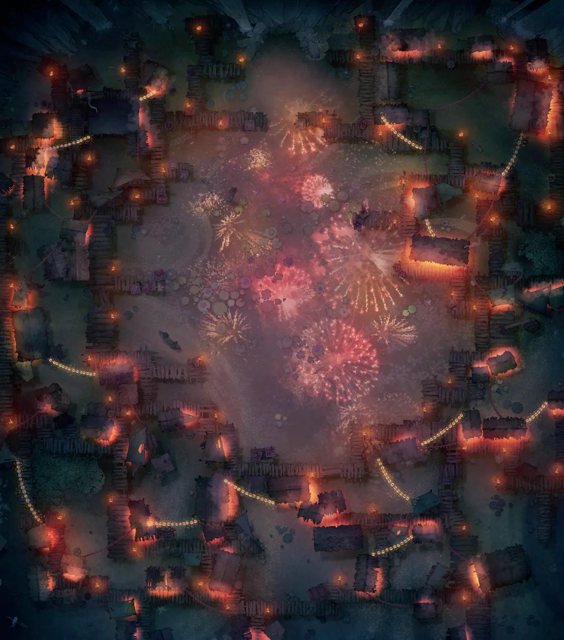 Bullywug Swamp map, Marketplace Fireworks Night variant thumbnail