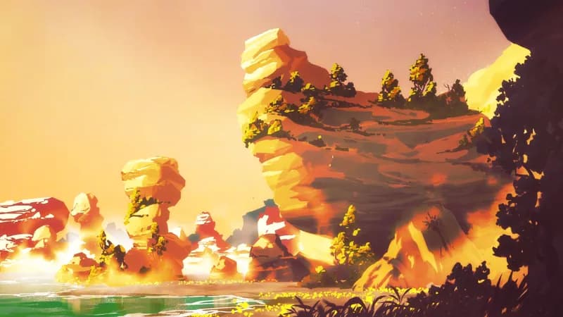 Tidal River map, Sunset variant thumbnail