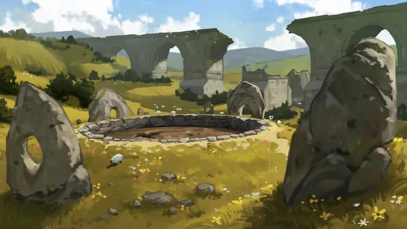 Burial Barrow map, Broken Bridge variant thumbnail