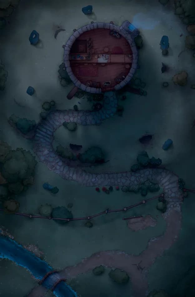 Badger Hill map, Night Dark variant thumbnail