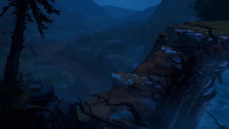 Impending Waterfall map, Beaver Dam Night variant thumbnail