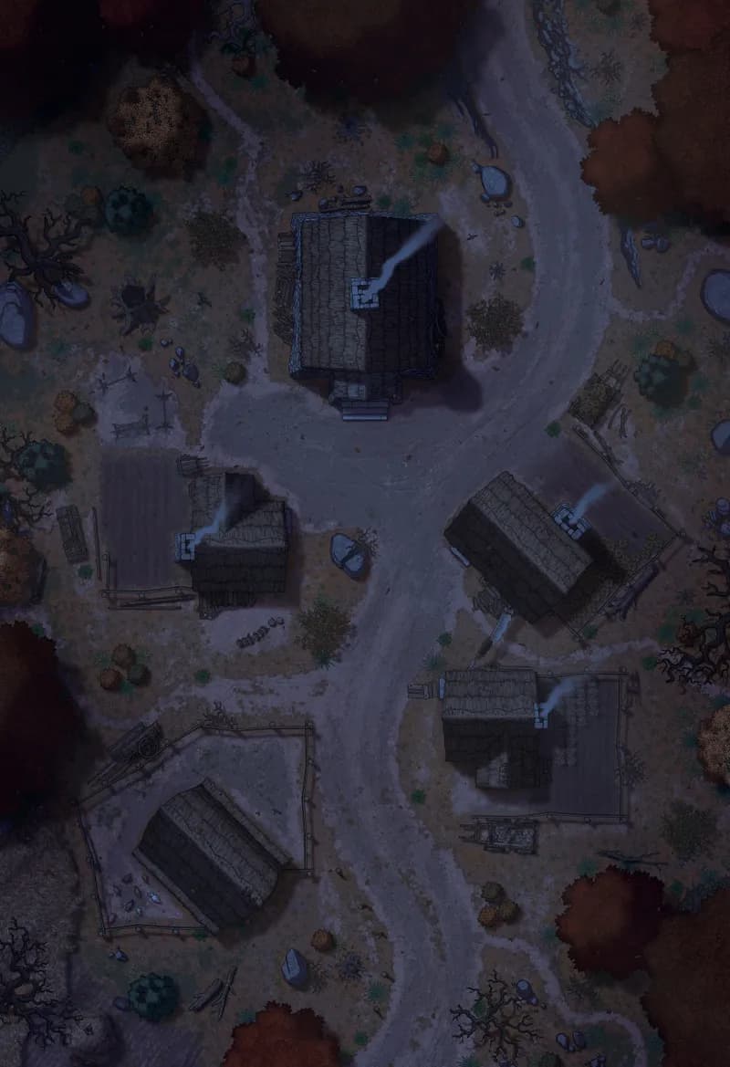 Hauthell map, 01 Autumn Night variant thumbnail