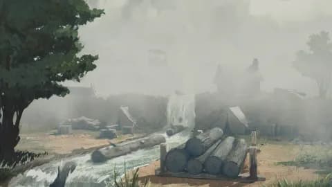 Mountain Logging Camp map, Creeping Fog Stage 3 variant