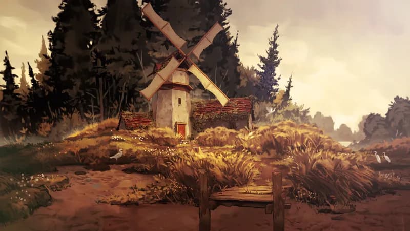 Mellow Marshland Mill map, Drought variant thumbnail