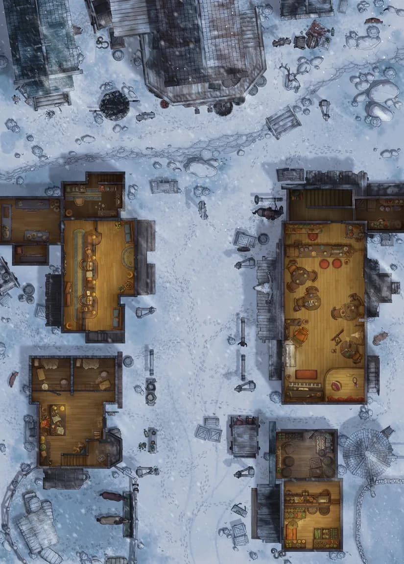 Wild West Town map, Winter Interior variant thumbnail