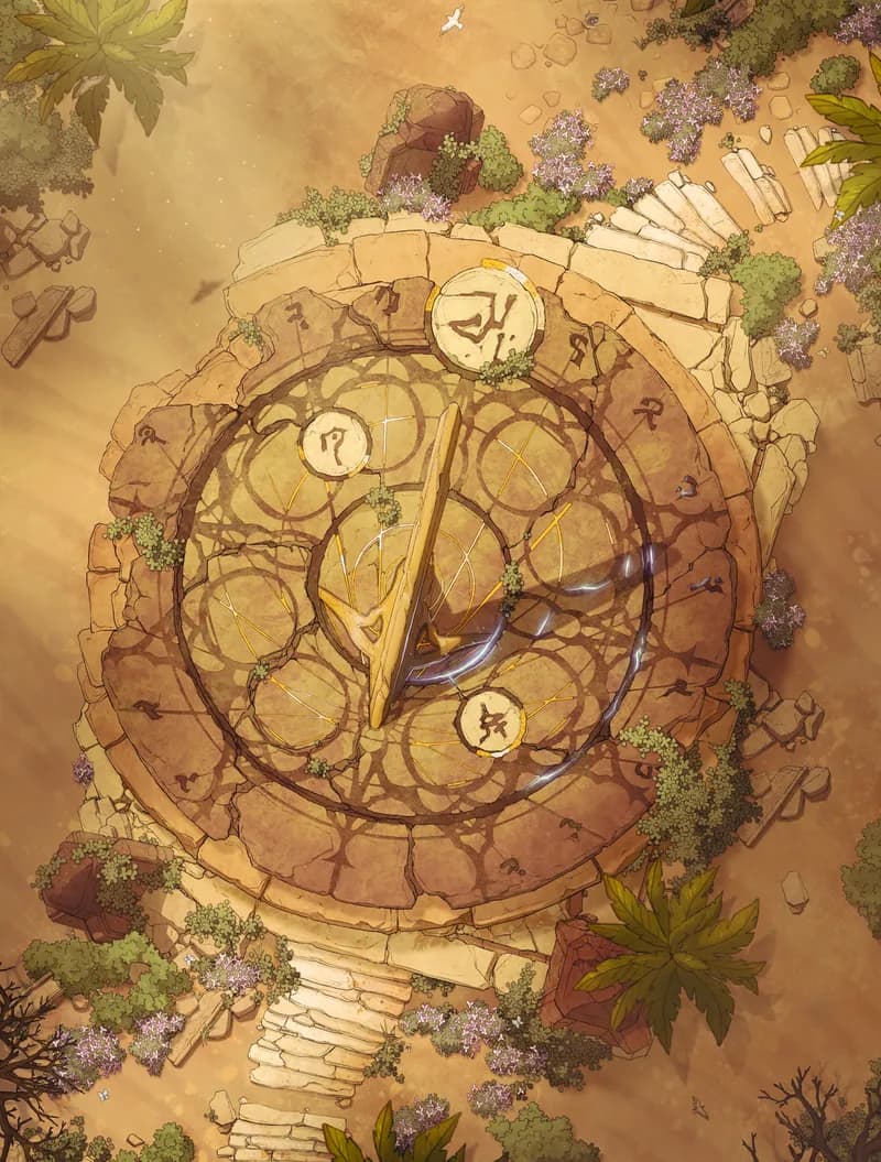 Giant Ancient Sundial map, Desert variant thumbnail