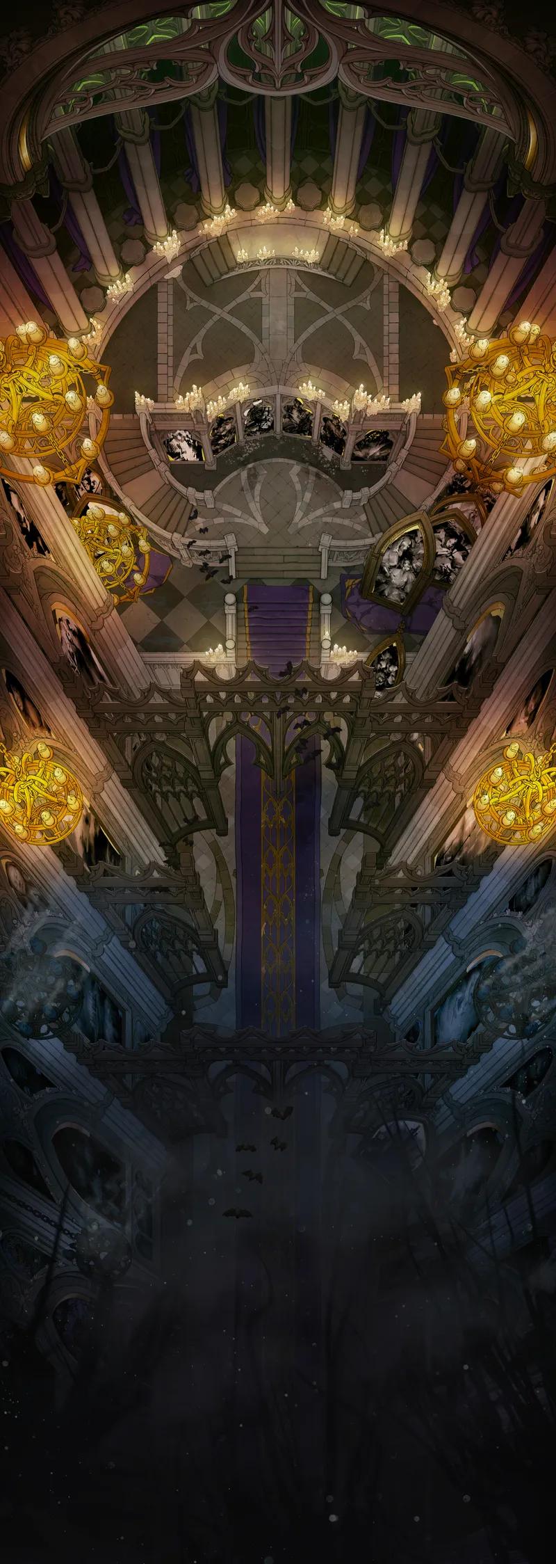 Throne Gallery map, Creeping Darkness Stage 2 variant thumbnail