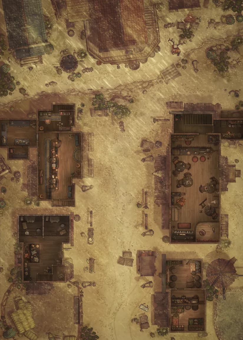 Wild West Town map, Sandstorm Interior variant thumbnail