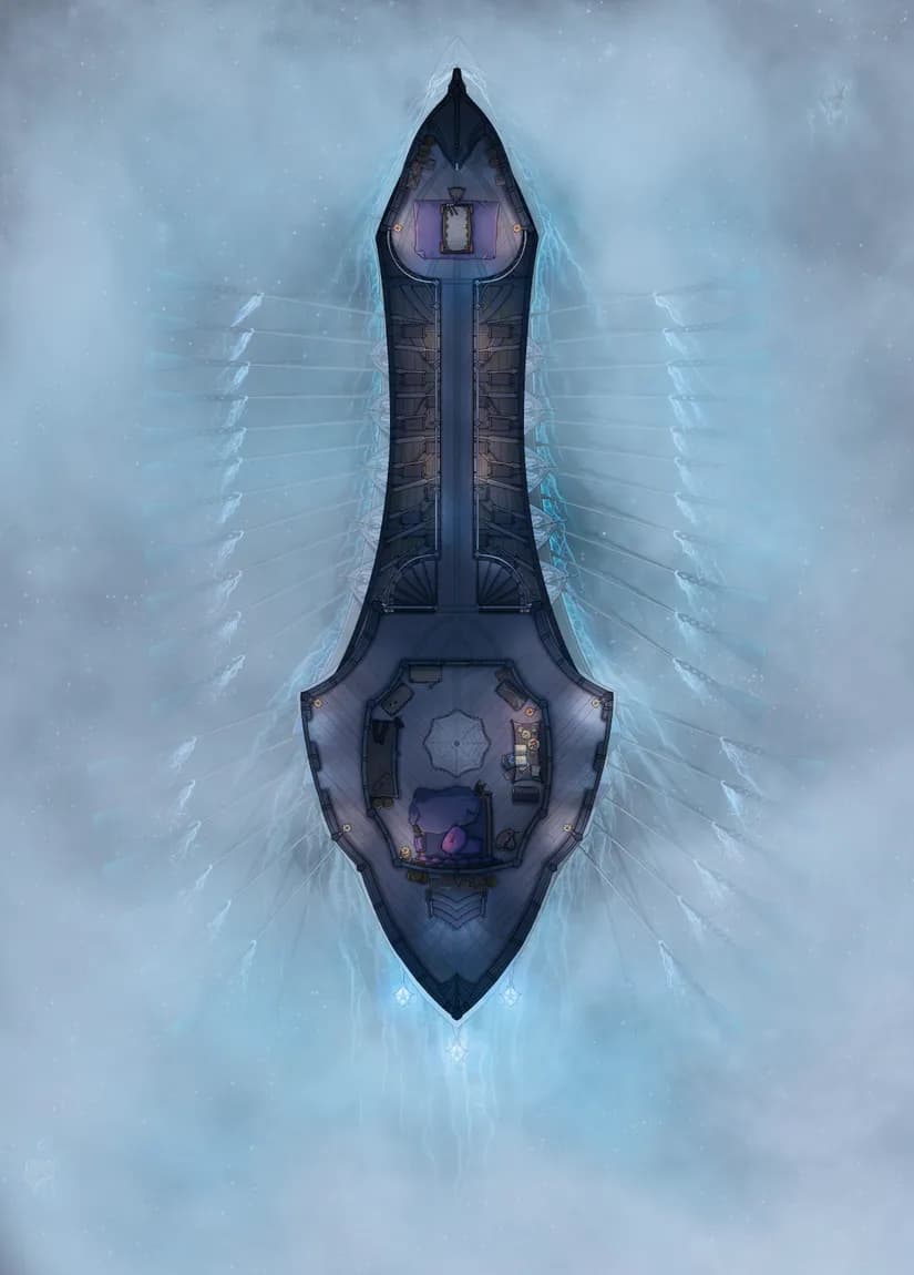 Drow Warship Interior map, Fog Middle Deck variant thumbnail