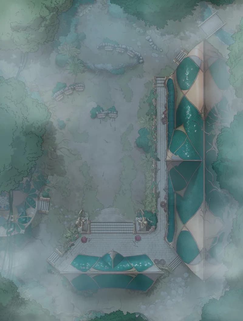 Elven Archery School map, Fog variant thumbnail