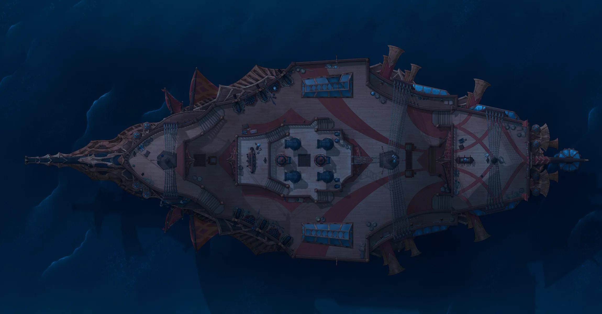 Dragon Ship Exterior map, Open Sea Dark variant thumbnail