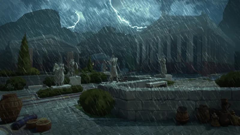 Ancient City Plaza map, Rain variant thumbnail