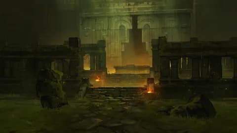 Jungle Temple Entrance map, Temple Open variant