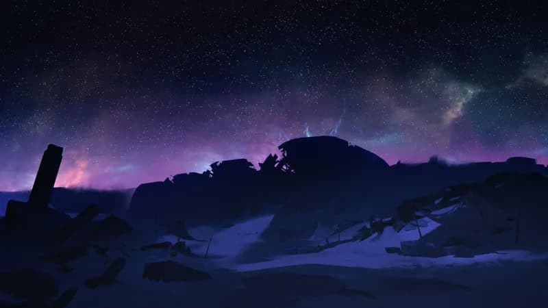 Starship Graveyard map, Open Desert Night variant thumbnail