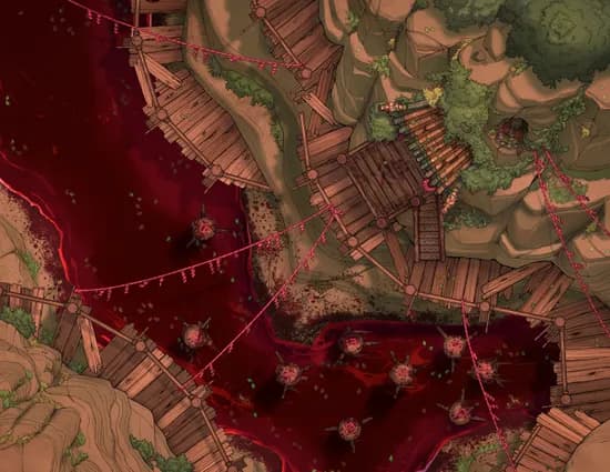 Cliffside Training Grounds map, Blood River variant