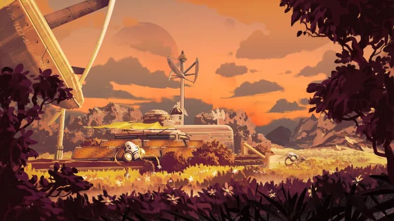 Solarpunk Tea Farm map, Sunset variant thumbnail