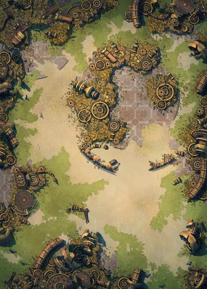 Gnome Minefield map, Scrapyard variant thumbnail