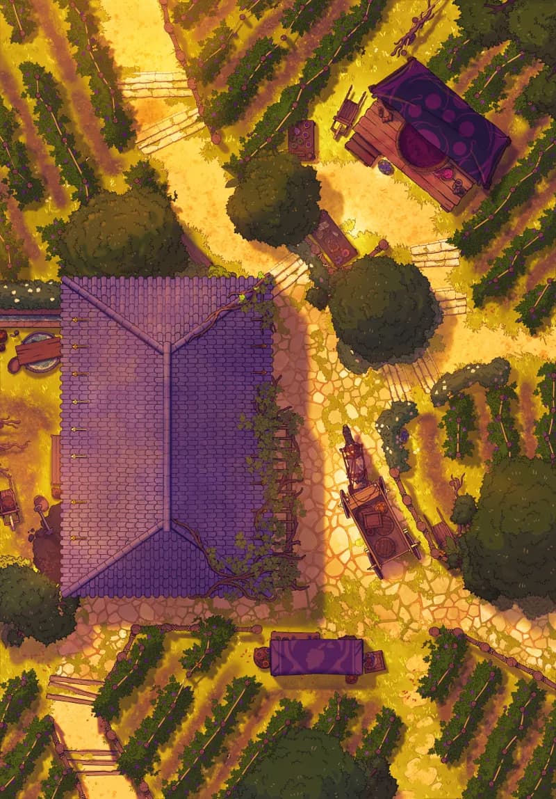 Vivid Vineyard map, Sunset variant thumbnail