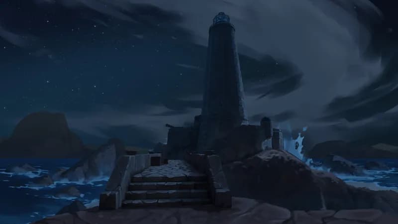 Lighthouse Isle map, Dark variant thumbnail