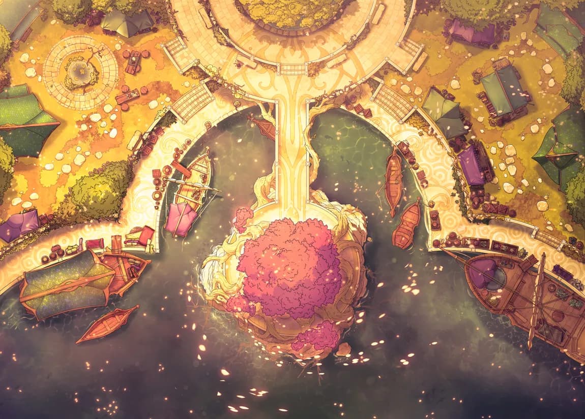 Elven Harbour map, Sunset variant thumbnail