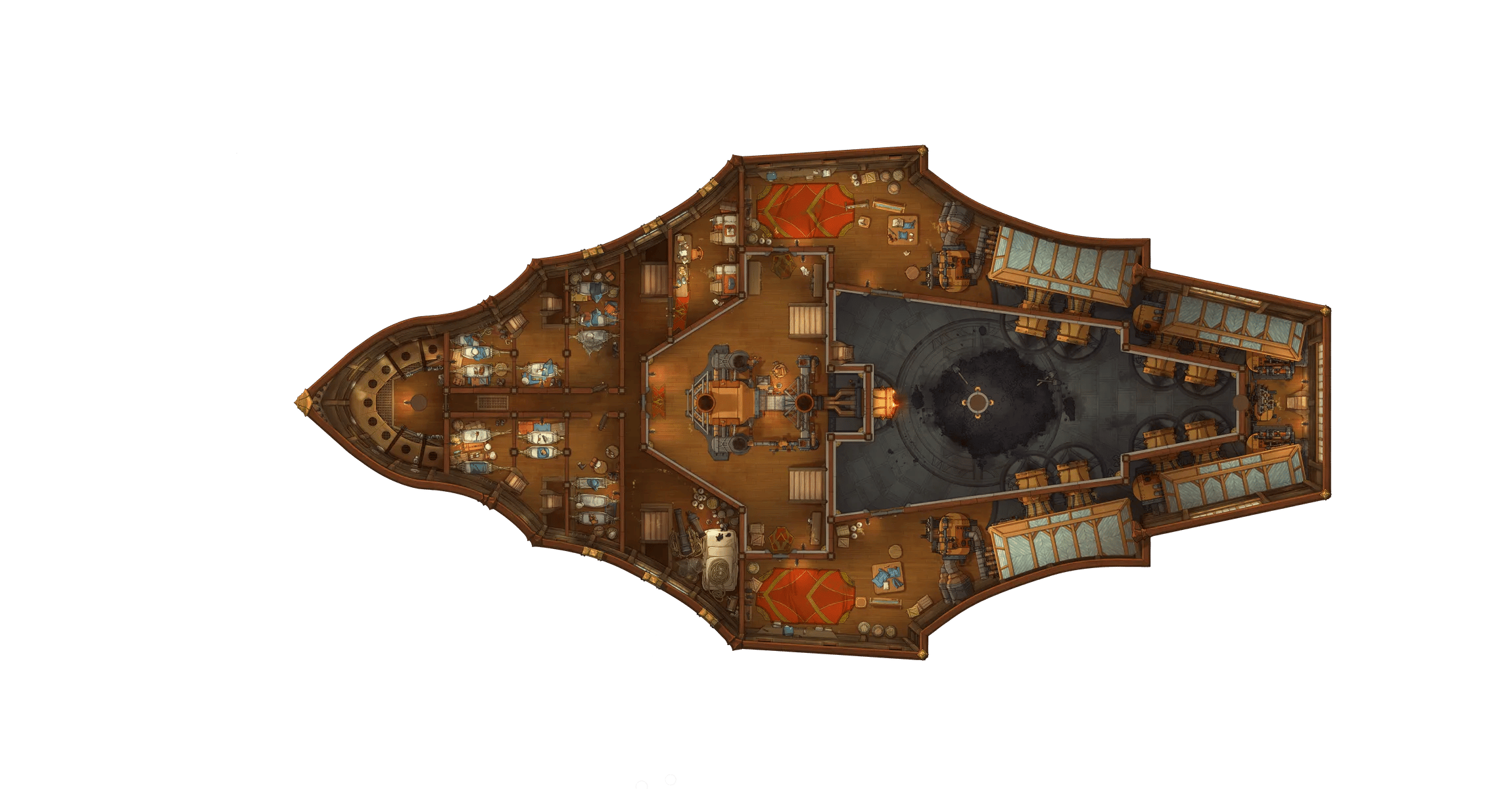Dragon Ship - Lower Deck map, No Dragons variant thumbnail