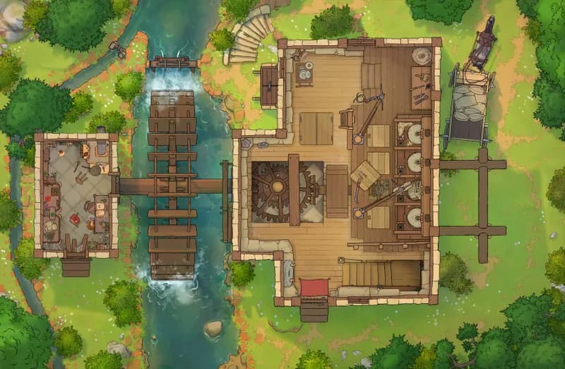 Potion Mill map, Interior Floor 02 Day variant thumbnail