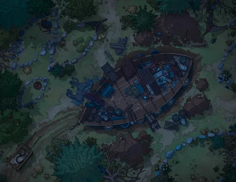 Viking Burial map, Original Night variant thumbnail