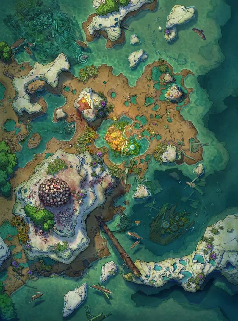 Siren's Shipwreck Shore map, Original Day variant thumbnail