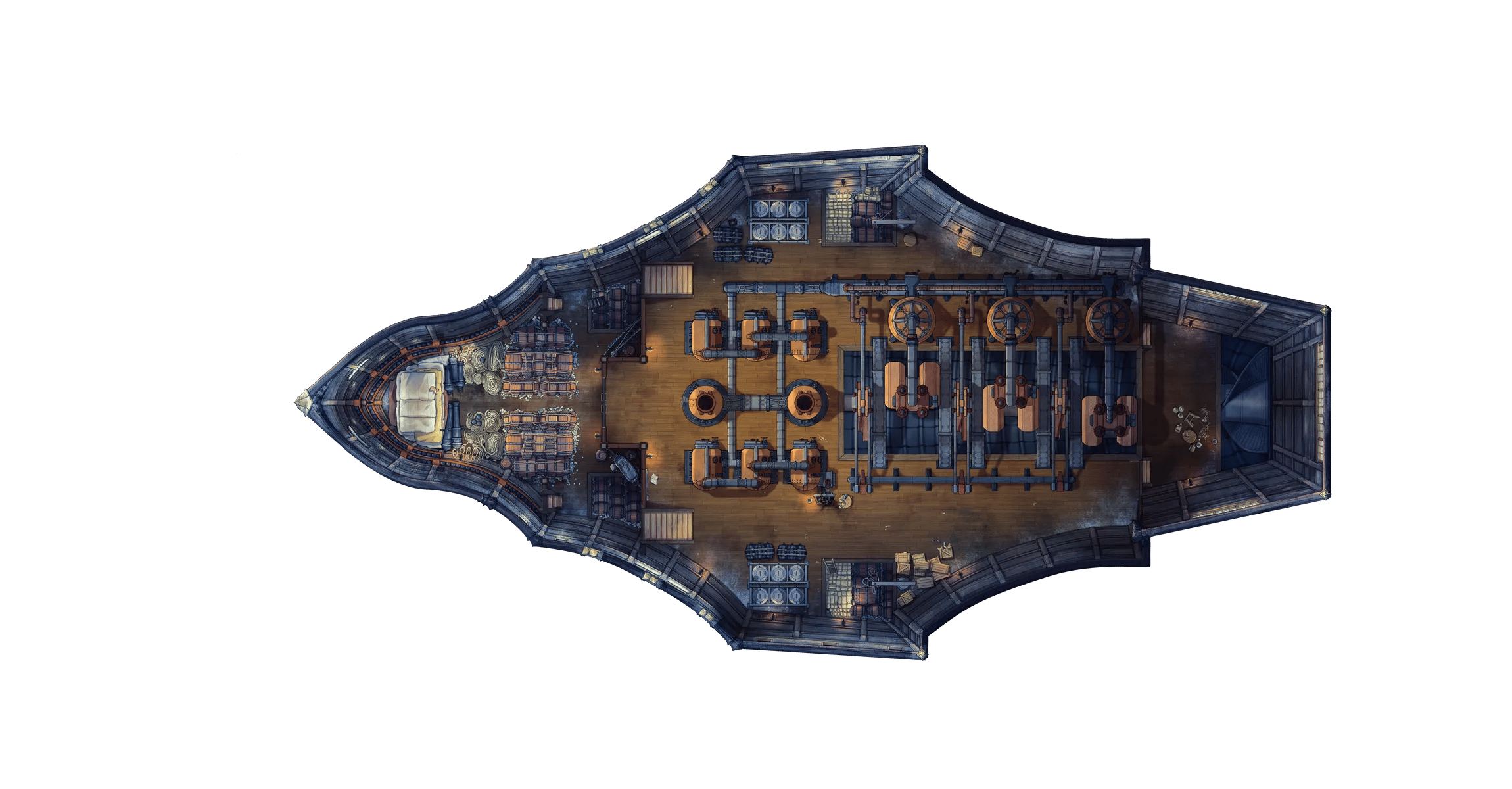 Dragon Ship - Engine Room map, Winter variant thumbnail