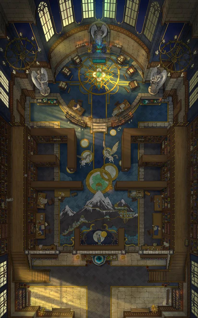 Celestial Chapel Interior map, Clean Day variant thumbnail