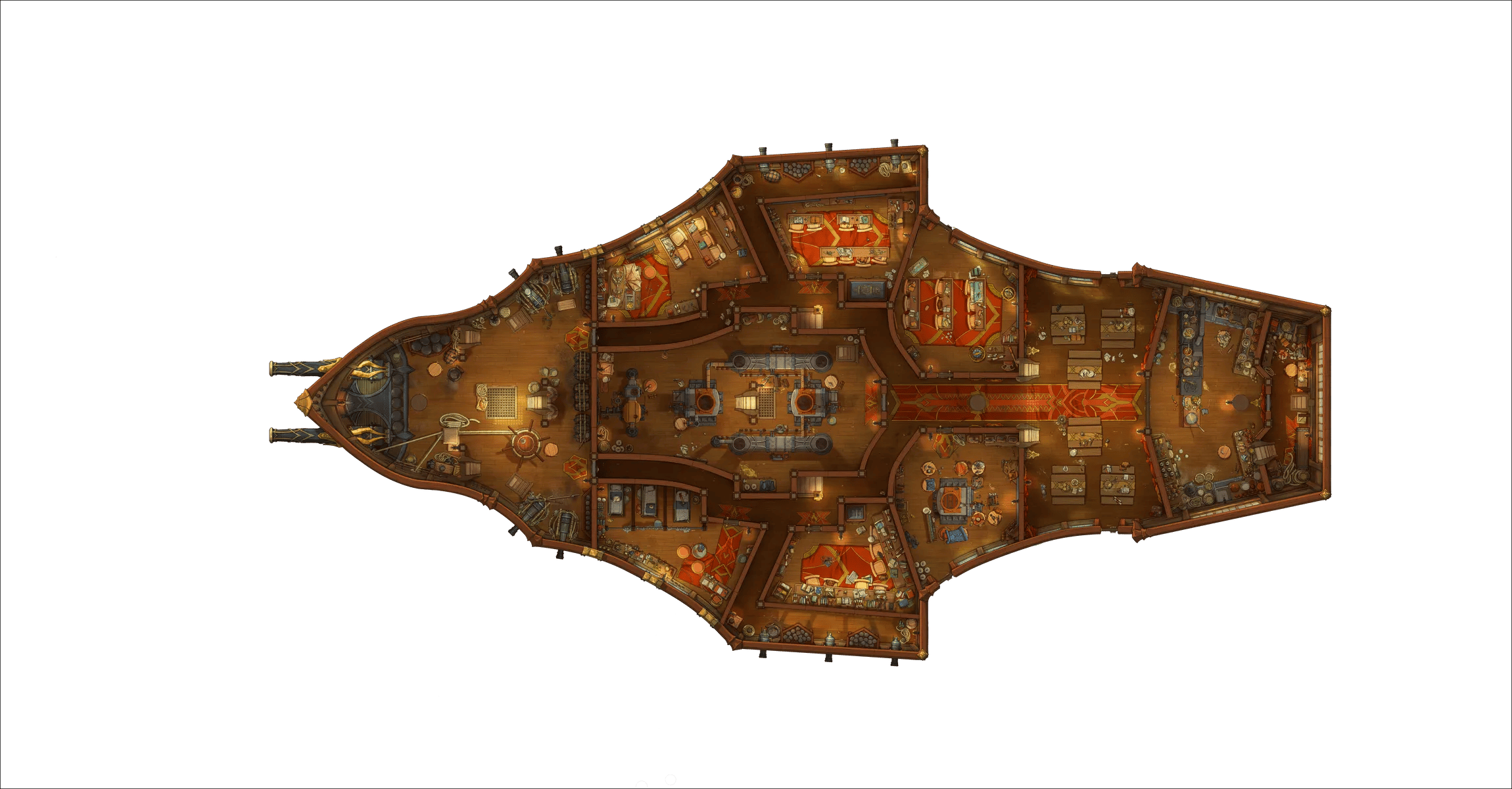 Dragon Ship Interior map, Lower Deck Original Day variant thumbnail
