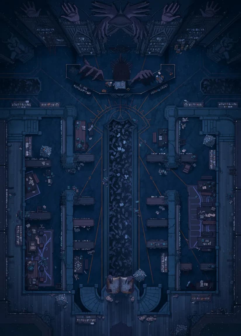 Demonic Library map, Dark variant thumbnail