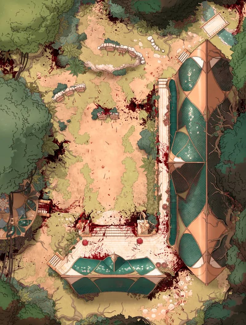 Elven Archery School map, Massacre variant thumbnail