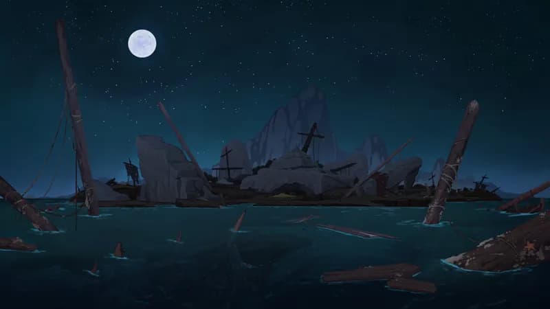Siren's Shipwreck Shore map, Starry Night variant thumbnail
