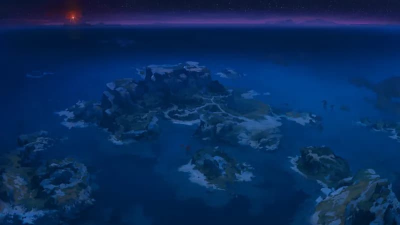 Pirate Islands map, Natural Night variant thumbnail