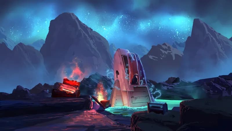 Crash Site Repair Camp map, Clifftop Night variant thumbnail