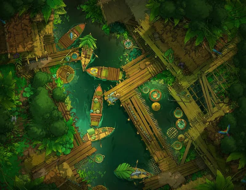 Jungle Village map, Original Day variant thumbnail