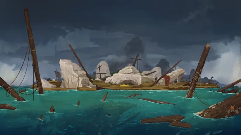 Siren's Shipwreck Shore map, No Birds variant thumbnail