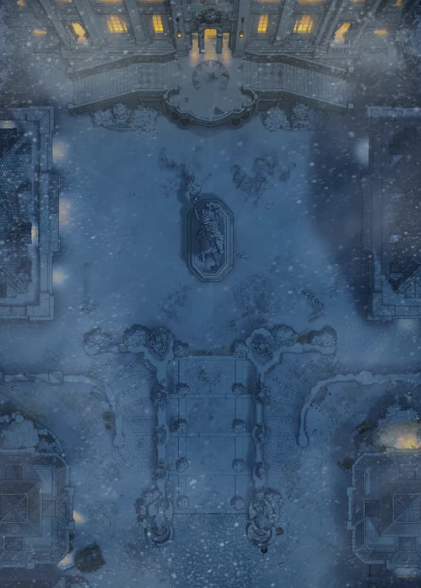 Grand Duke's Plaza map, Winter Night variant thumbnail