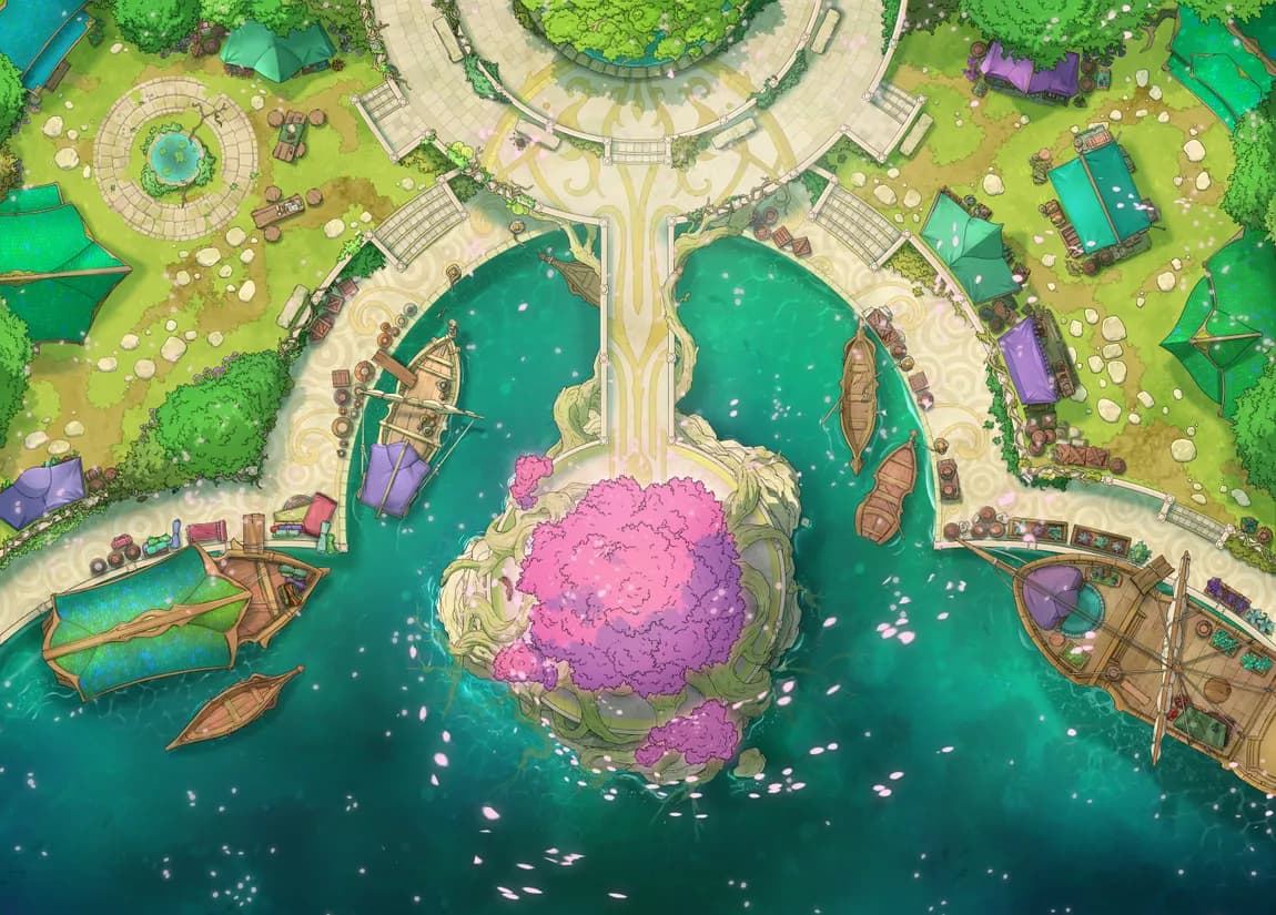 Elven Harbour map, Duck Vs Crab variant thumbnail