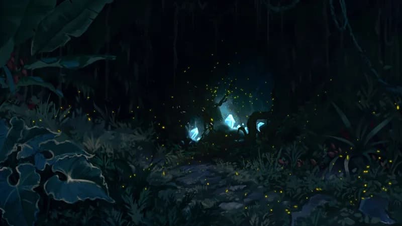 Jungle Cave Tunnel map, Fireflies variant thumbnail