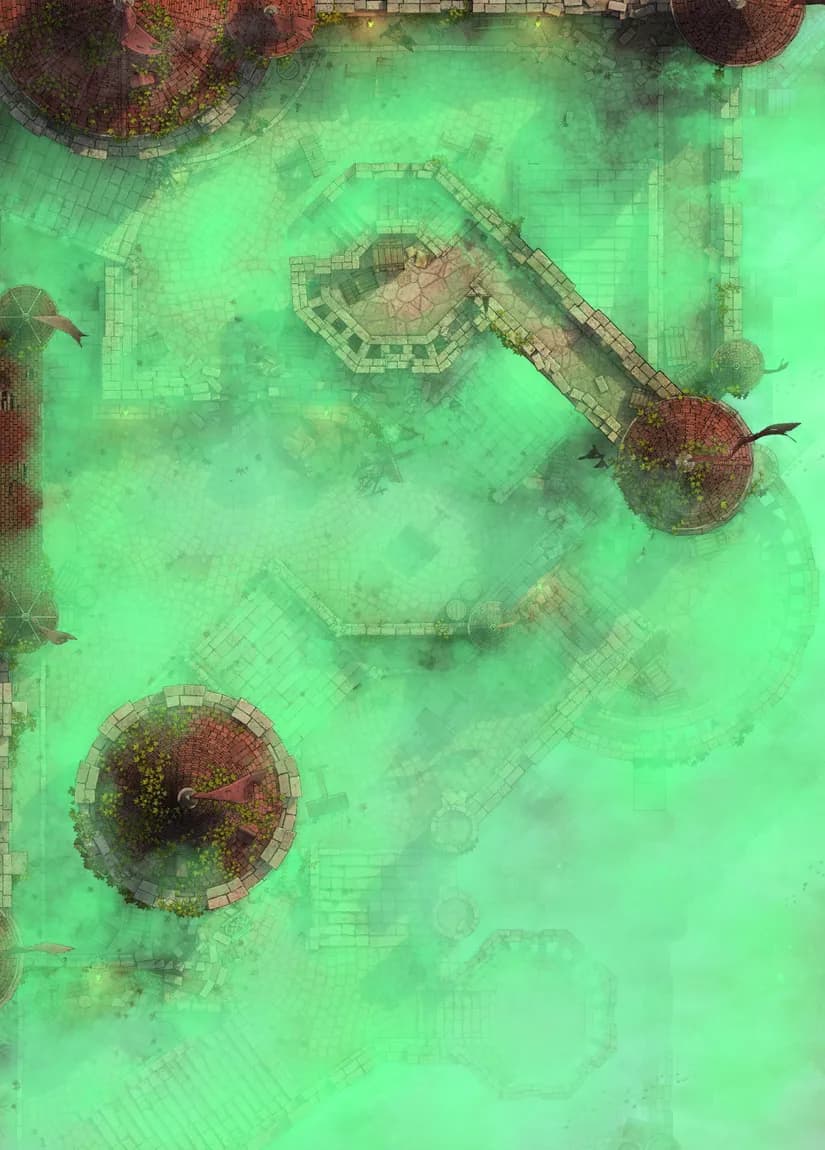 Castle Battlements map, Poison Gas Stage 06 variant thumbnail