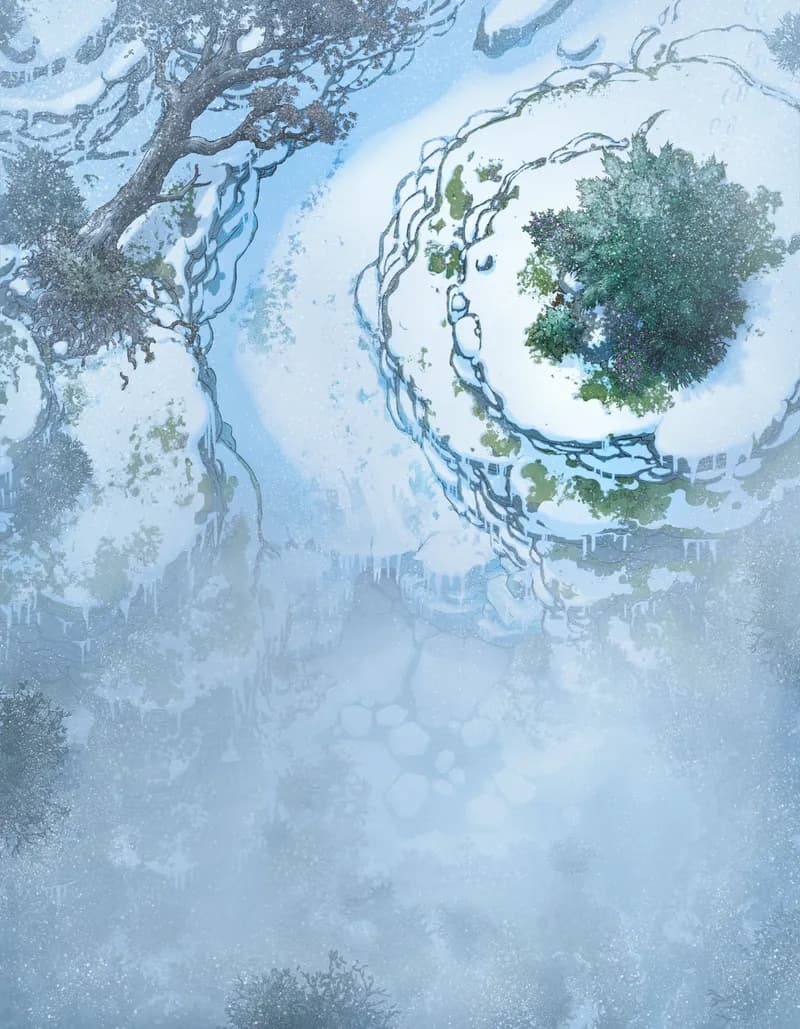 Melting Glacier map, Mist variant thumbnail