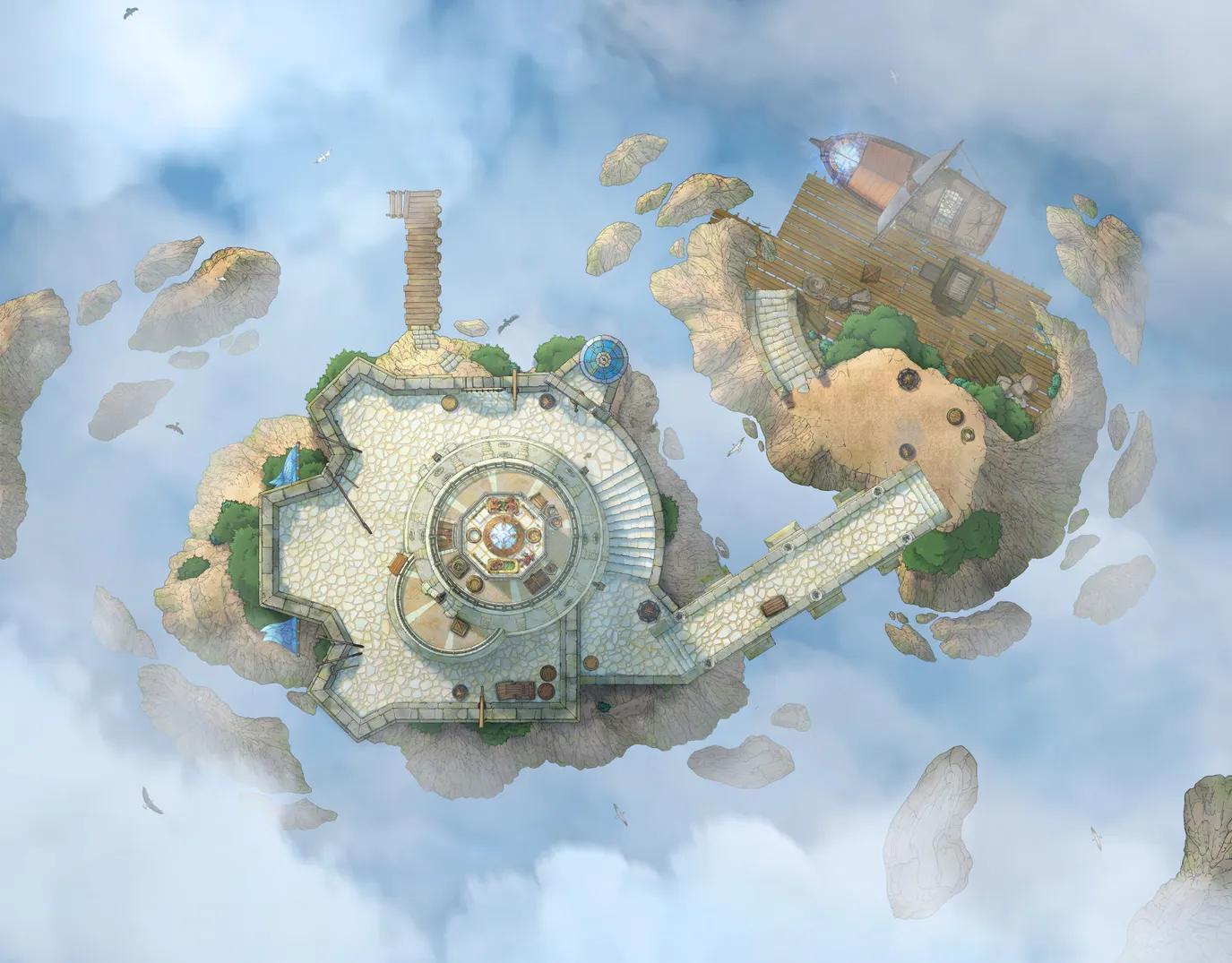 Lighthouse Isle map, Sky Islands variant