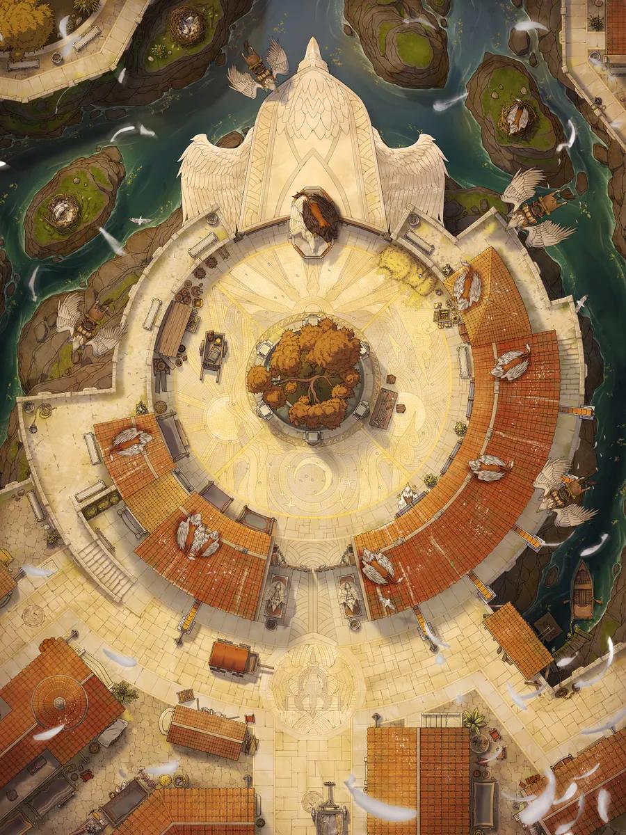 Hippogriff Postal Centre Exterior map, Flock variant thumbnail