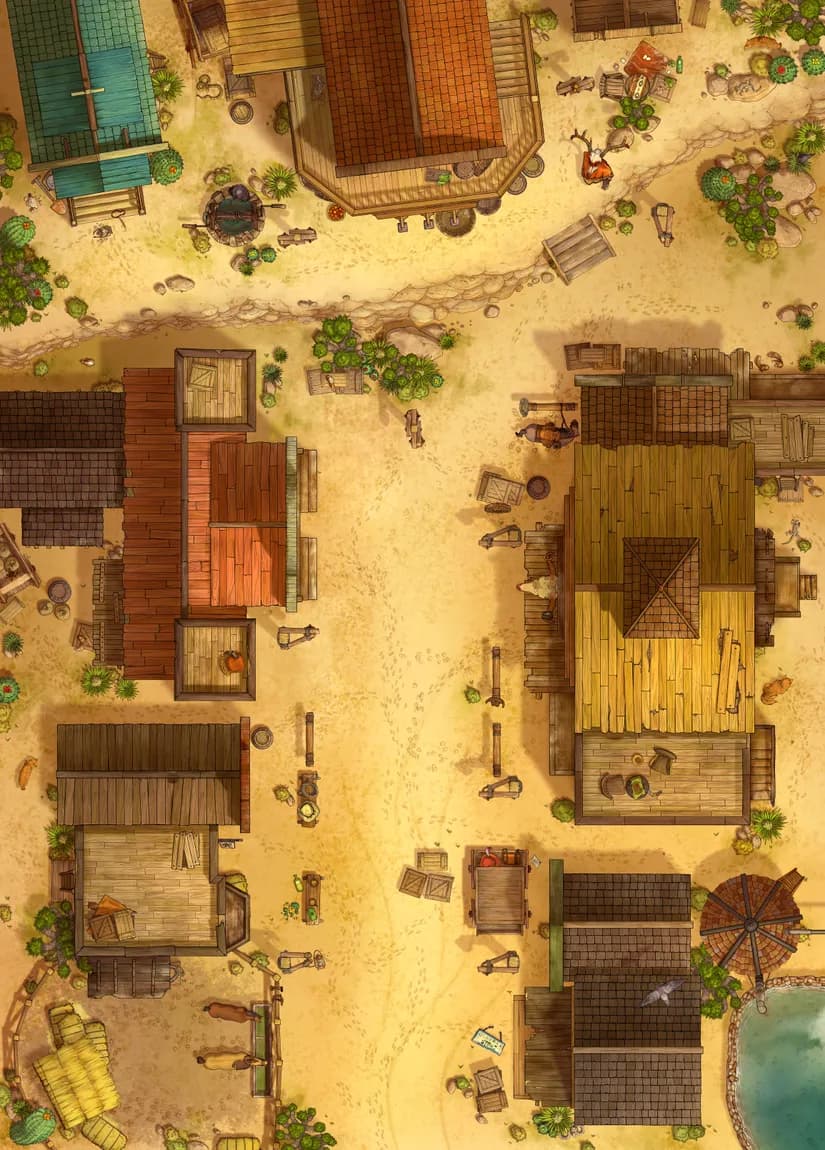 Wild West Town map, Original Exterior Day variant thumbnail