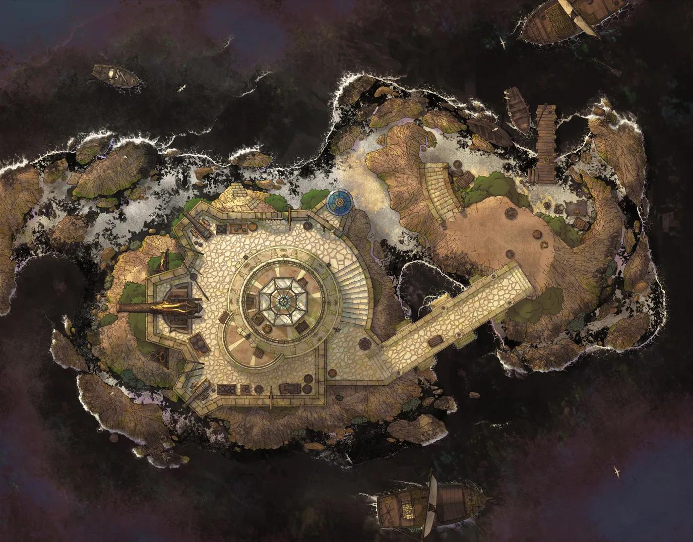 Lighthouse Isle map, Oil Spill variant thumbnail
