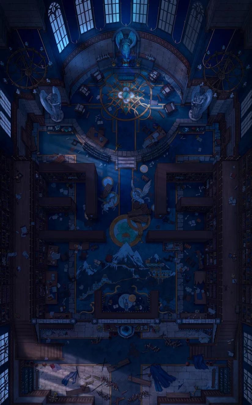Celestial Chapel Interior map, Dark variant thumbnail