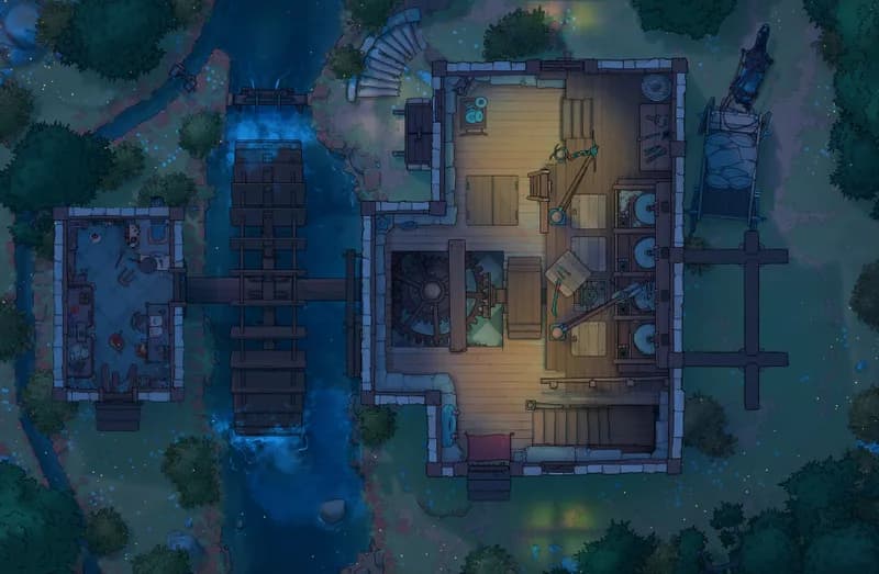 Potion Mill map, Interior Floor 02 Night variant thumbnail