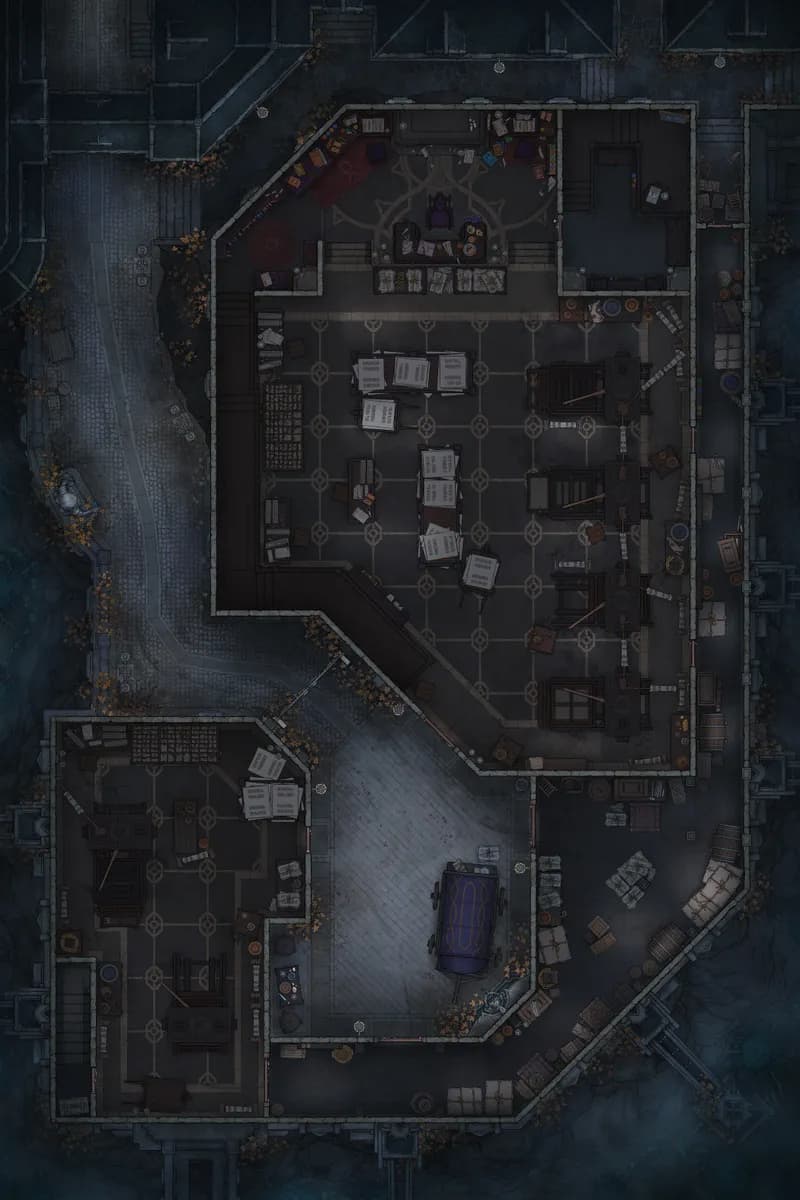 Printing Press map, Dark variant thumbnail